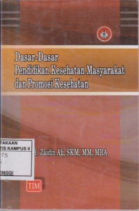 Image of Dasar-dasar pendidikan kesehatan masyarakat dan promosi kesehatan