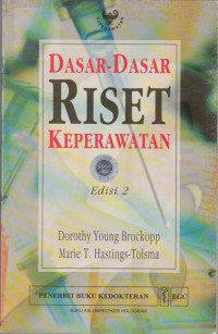 Image of Dasar-dasar riset keperawatan Ed.2